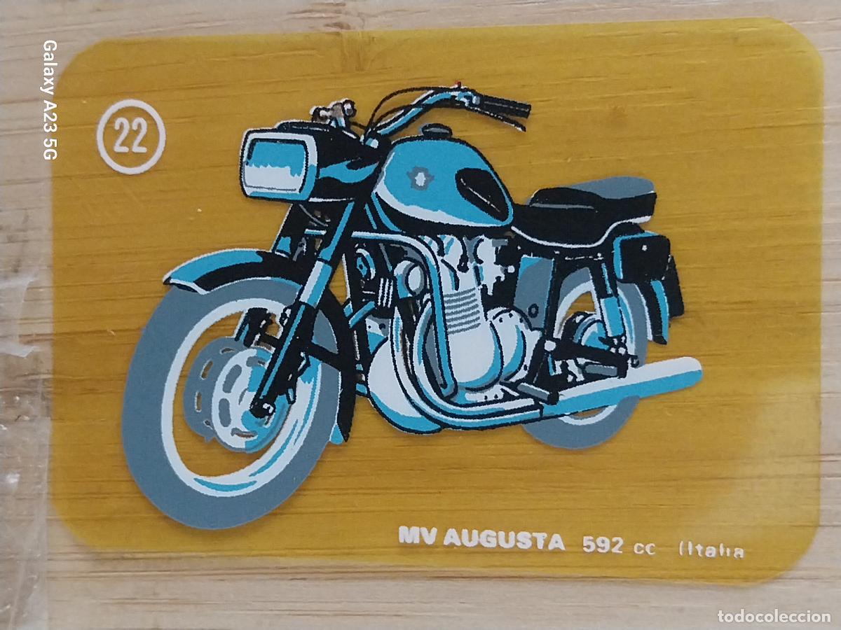 Colecionismo Cromos antigos: CROPAN MV AUGUSTA CROMO 22 PLASTICO JUGADO ORIGINAL PROMO PASTELITOS A&Ntilde;OS 70