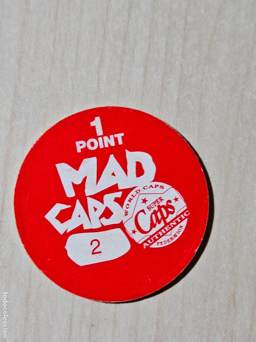 Coleccionismo cromos antiguos: N&ordm; 2 TAZO MAD CAPS AUTHENTIC - Foto 2