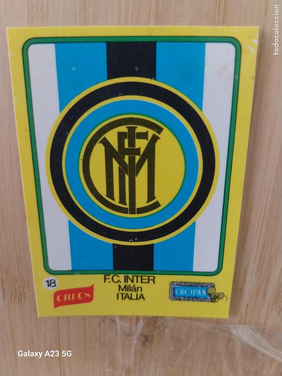 Coleccionismo Cromos antiguos: CROPAN INTER MILAN CRECS CROMO 18 PLASTICO JUGADO ORIGINAL PROMO PASTELITOS A&Ntilde;OS 70