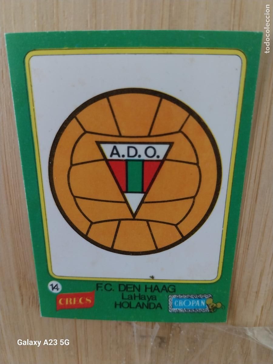 Coleccionismo cromos antiguos: CROPAN FC DEN HAAG LA HAYA FUTBOL CRECS CROMO 14 PLASTICO JUGADO ORIGINAL PROMO PASTELITOS A&Ntilde;OS 70