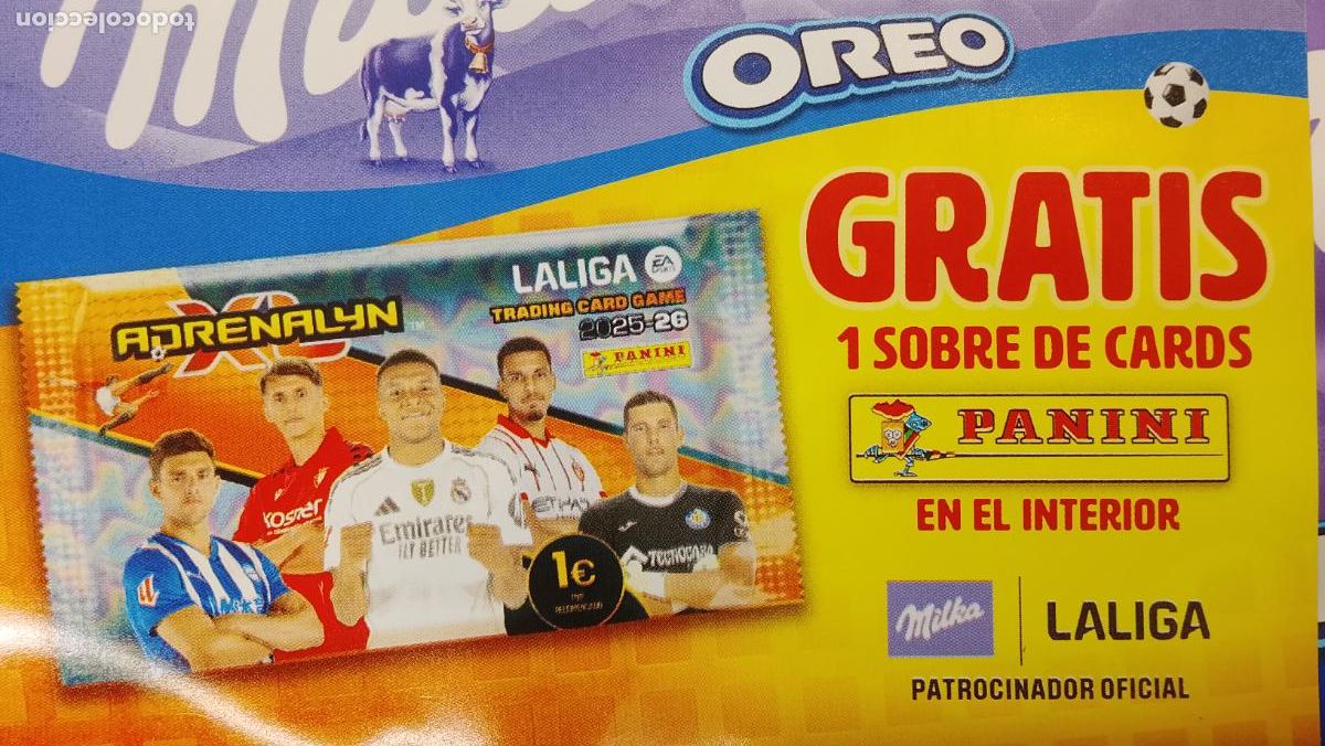 Coleccionismo Cromos antiguos: 1 sobre sin abrir liga 2025-2026 adrenalyn f&uacute;tbol original panini