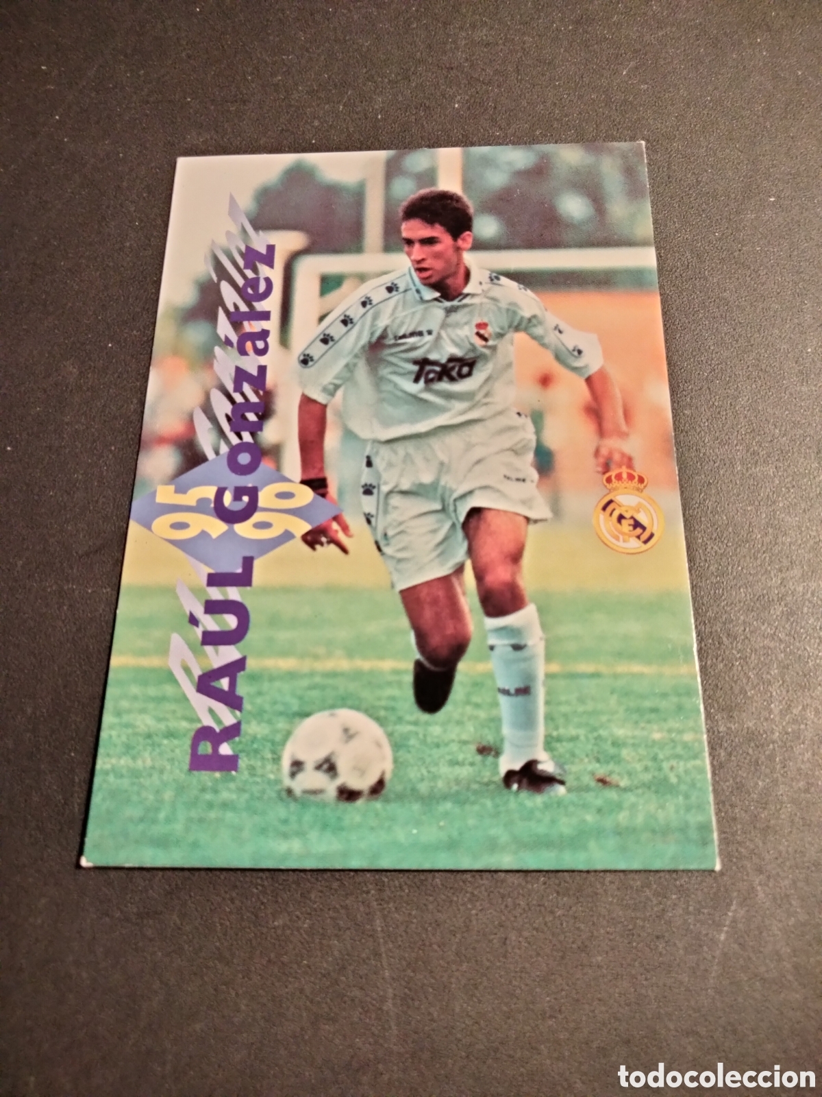 Coleccionismo Cromos antiguos: RAUL GONZALEZ # 160 REAL MADRID ORO 1902 - 1996 MAGIC BOX