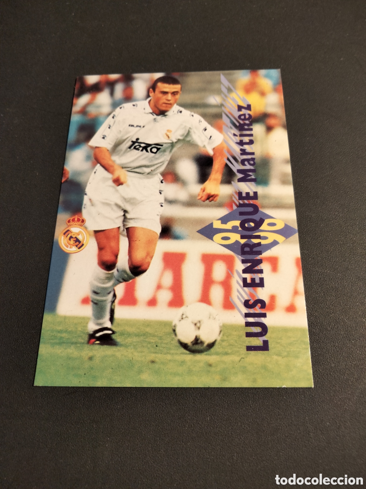 Coleccionismo Cromos antiguos: LUIS ENRIQUE # 168 REAL MADRID ORO 1902 - 1996 MAGIC BOX