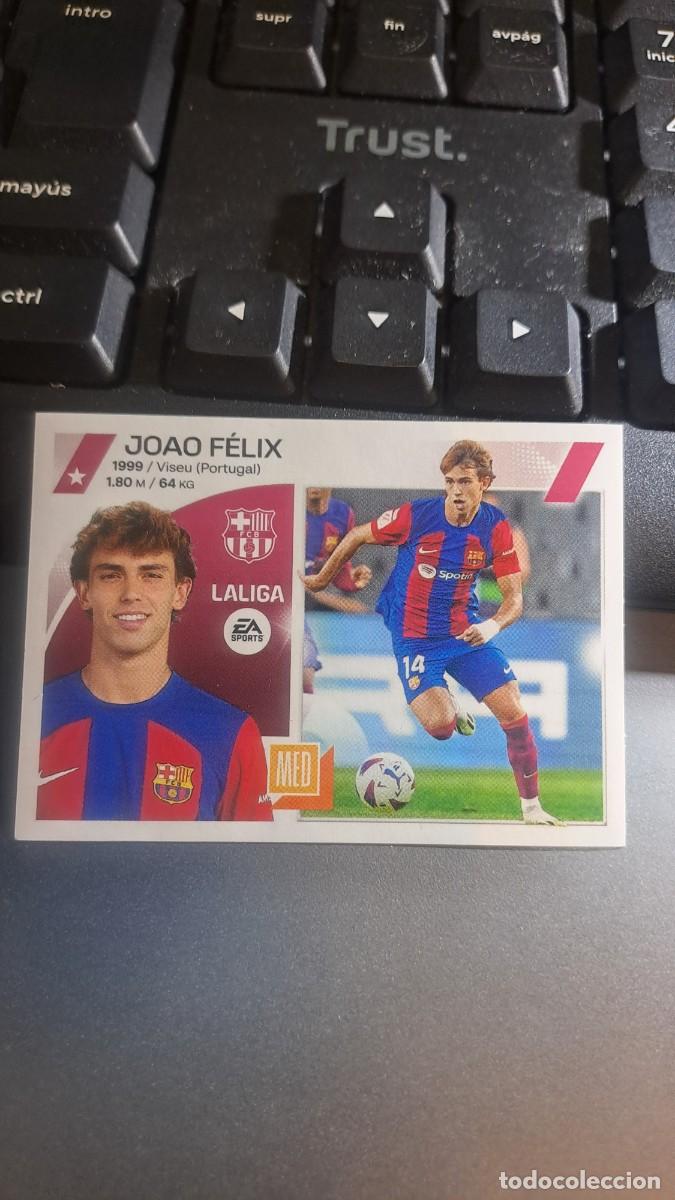 Coleccionismo cromos antiguos: CROMO JOAO FELIX FICHAJE 66 ULTIMOS FICHAJES BARCELONA LIGA 2023 2024 23 24 ESTE PANINI NUNCA PEGADO