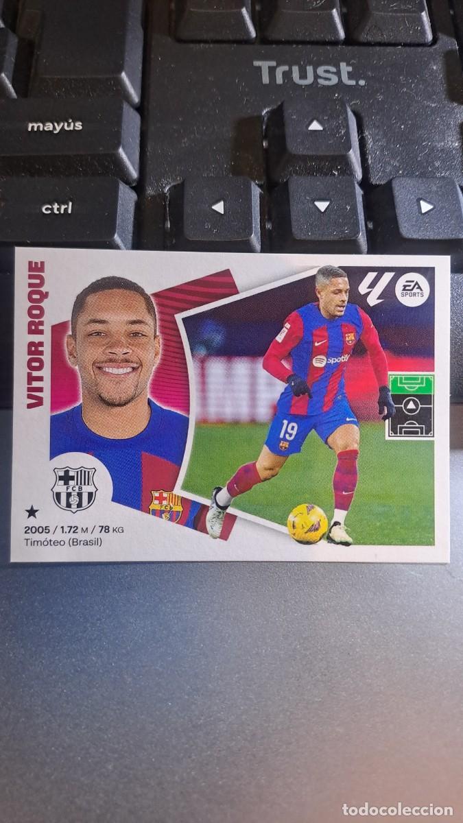 Coleccionismo cromos antiguos: CROMO VITOR ROQUE 18B 18 B BARCELONA LIGA 2024 2025 24 25 ESTE PANINI NUNCA PEGADO