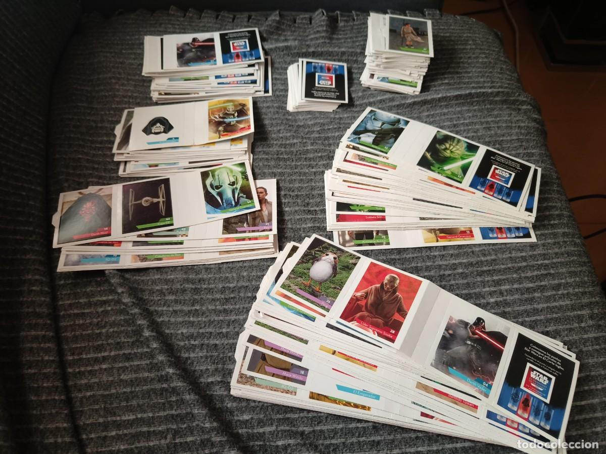 Coleccionismo cromos antiguos: Ocasion ! Lote mas de 500 cromos pegatinas Star Wars 2019 El corte Ingl&eacute;s El dominio de la fuerza