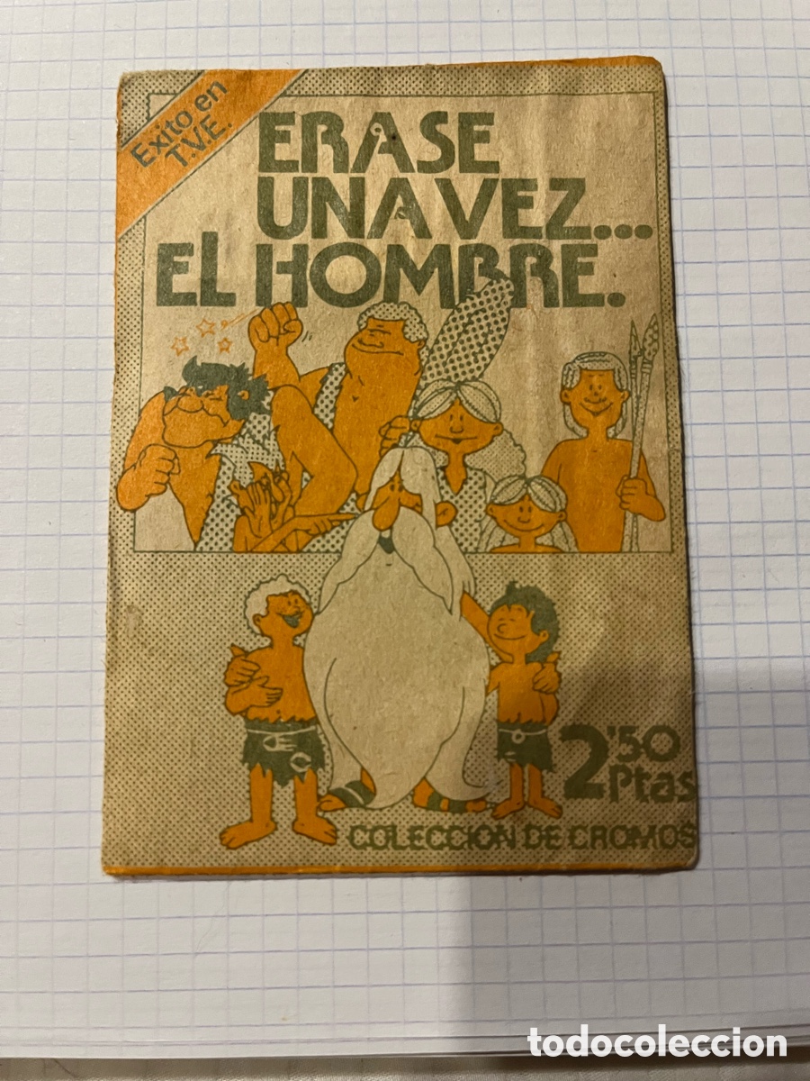 Coleccionismo cromos antiguos: Erase una vez el hombre 1 sobre sin abrir pacosa