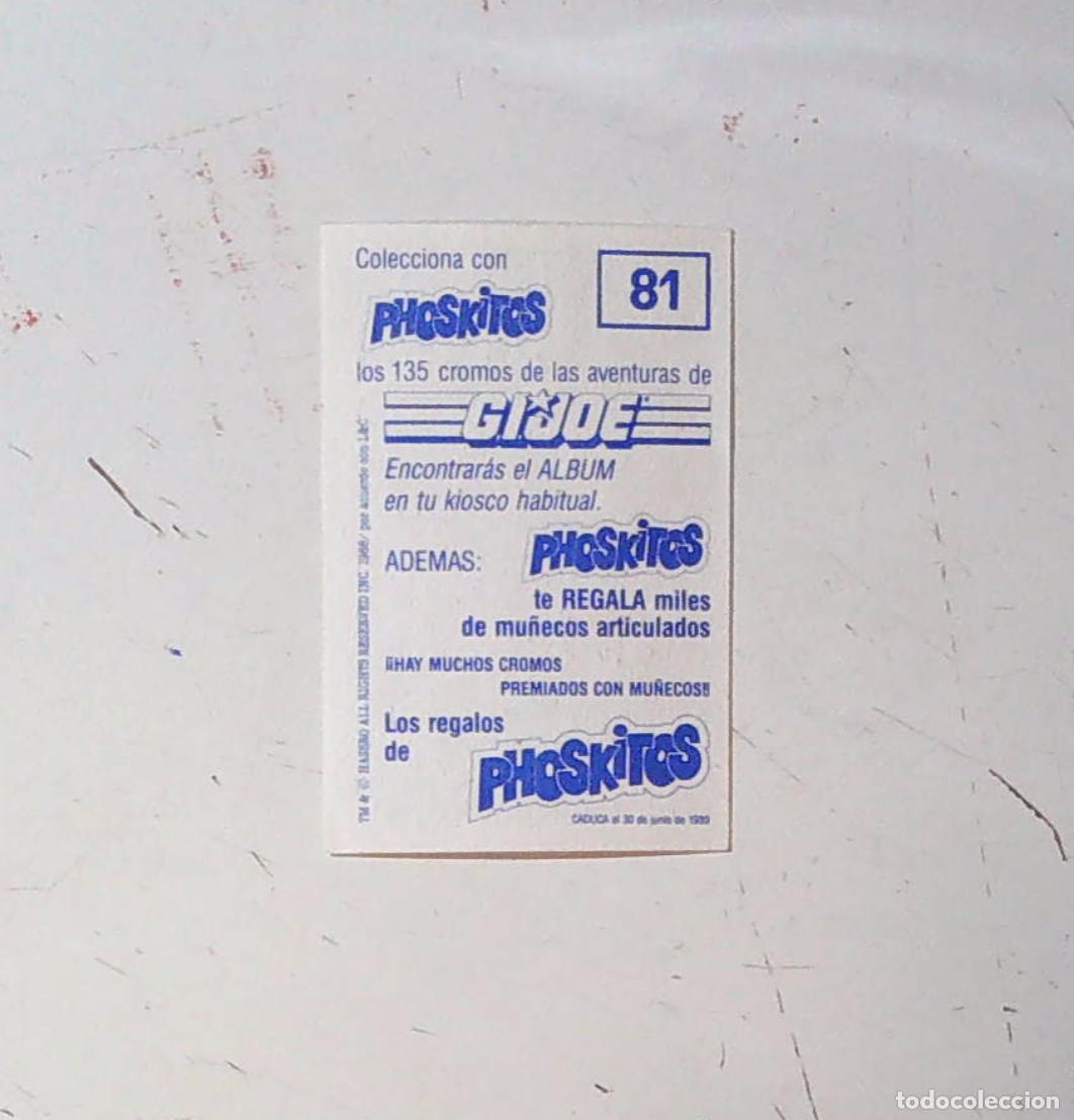 Coleccionismo cromos antiguos: phoskitos gijoe panini 81 - Foto 2