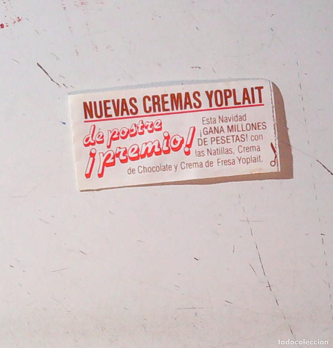 Coleccionismo cromos antiguos: nuevas cremas yoplait millones de pesetas