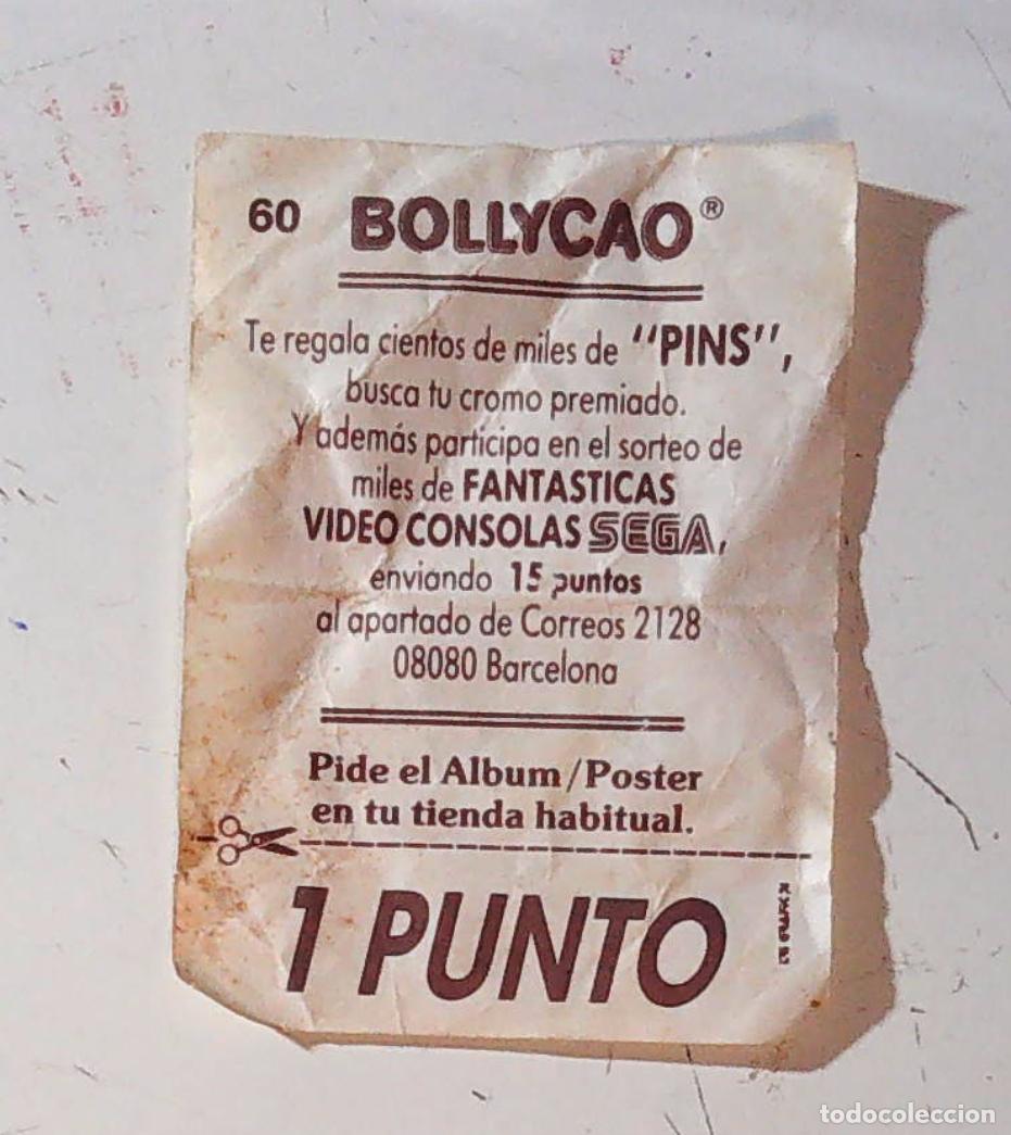 Coleccionismo cromos antiguos: bollycao video juegos sega 1 punto trasera cromo n 60