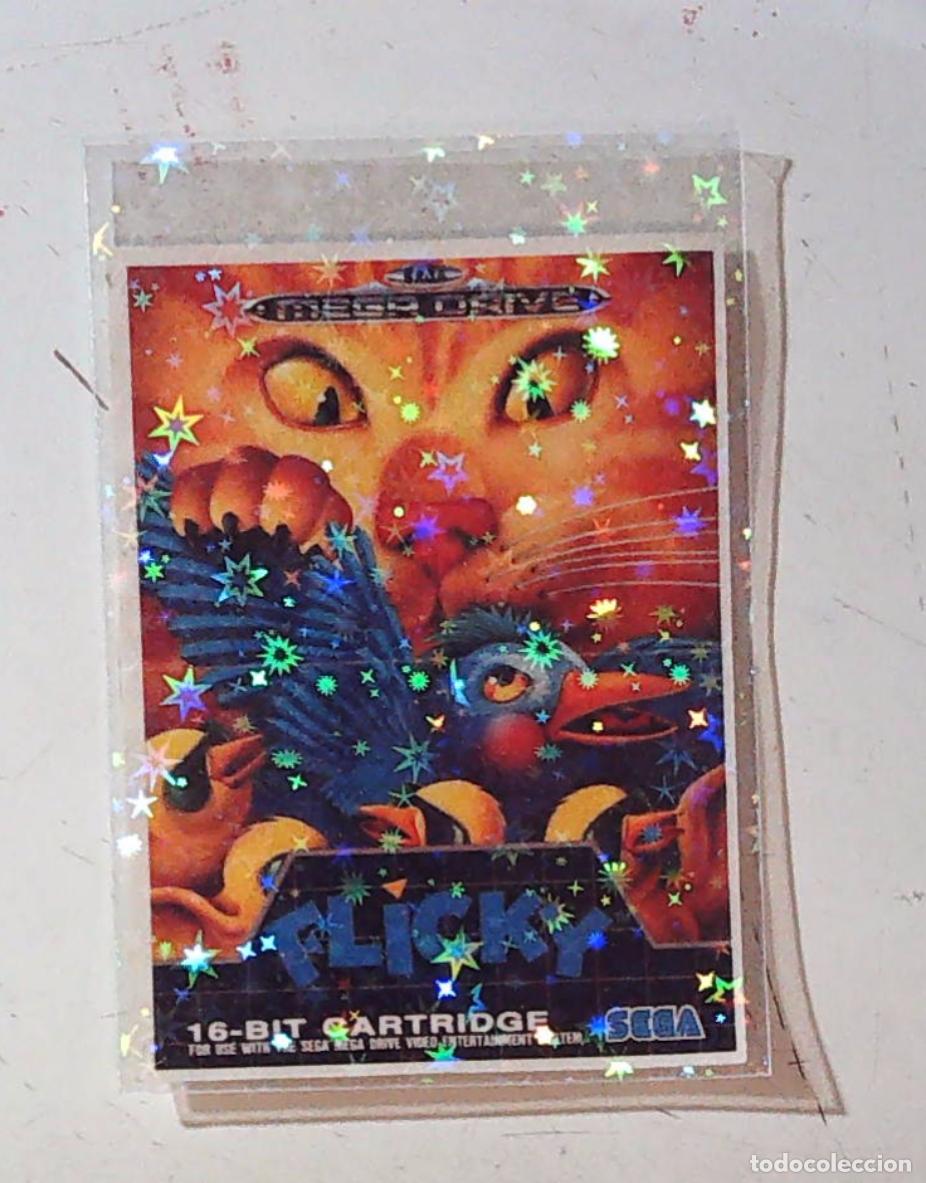 Coleccionismo cromos antiguos: bollycao video juegos sega 1 punto con trasera cromo n 18 flicy mega drive