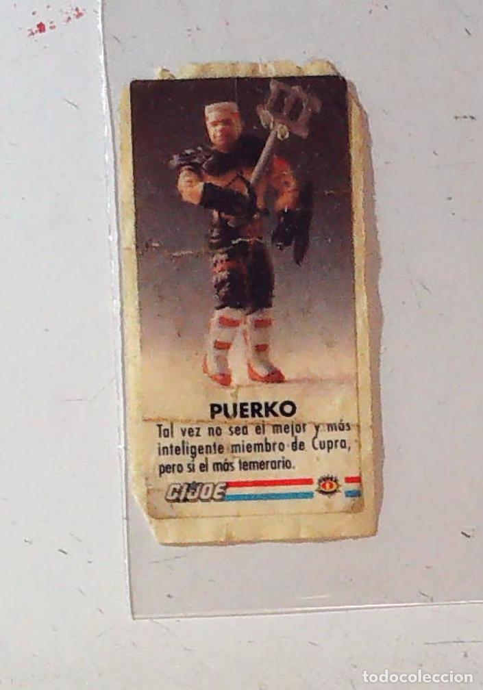 Coleccionismo cromos antiguos: chicle gijoe cromo chicles puerko