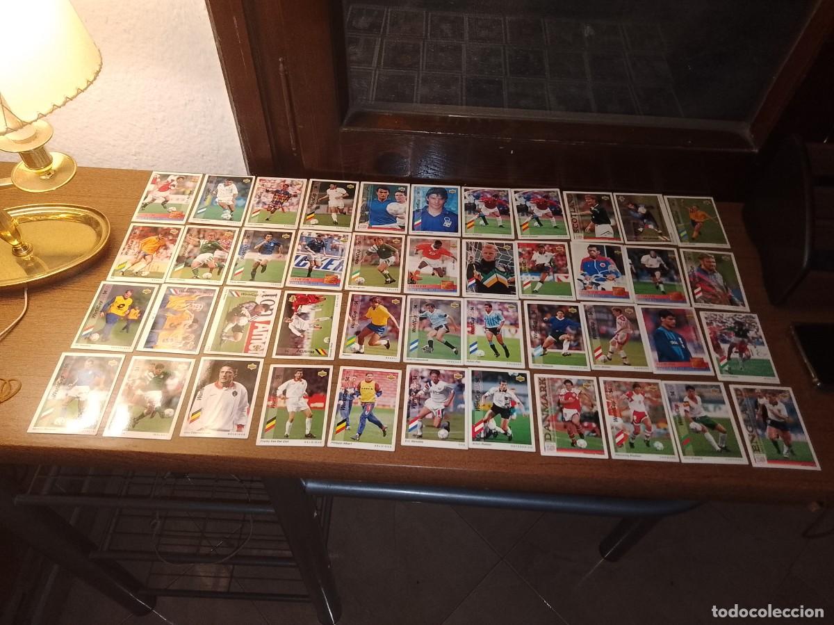 Coleccionismo cromos antiguos: Lote de 44 cromos f&uacute;tbol A&ntilde;o 90 &uacute;nicos