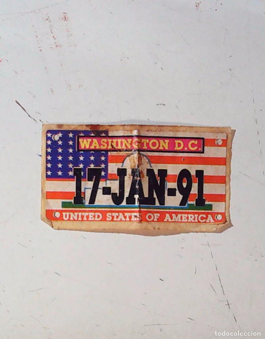 Sammeln alte Sammelbilder: cromo chicle chicles matriculas americanas washington dc