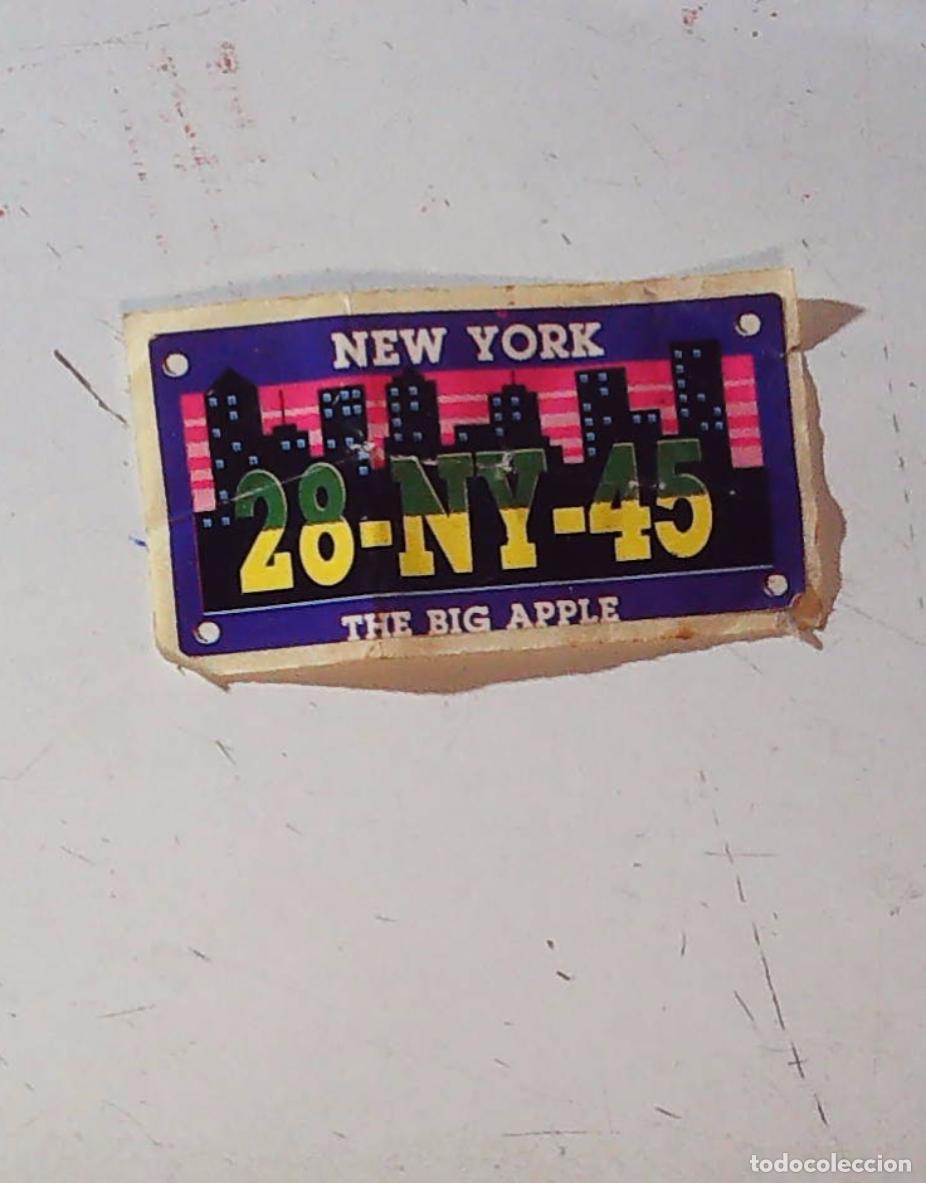 Sammeln alte Sammelbilder: cromo chicle chicles matriculas americanas new york