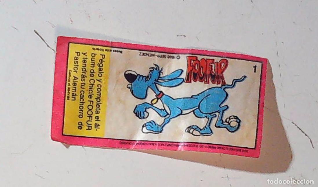 Coleccionismo cromos antiguos: cromo chicle foofur fofur fufur