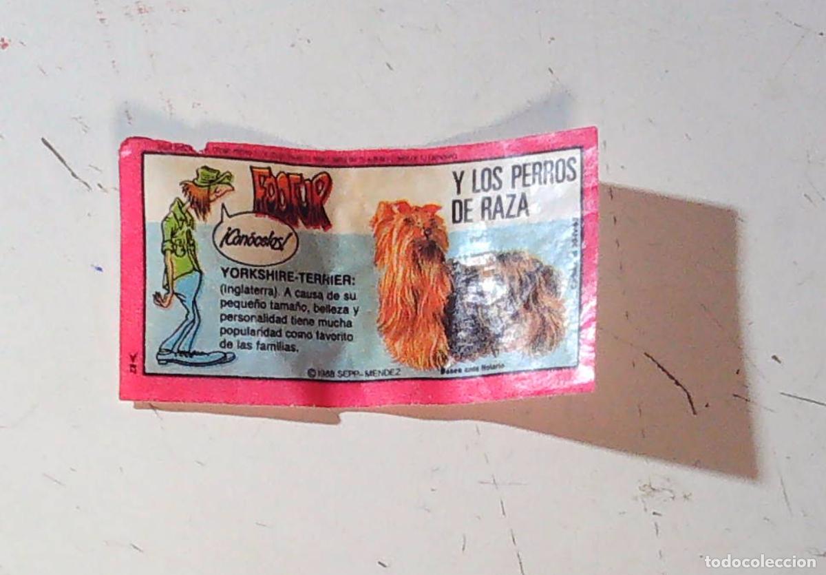 Coleccionismo cromos antiguos: cromo chicle foofur fofur fufur