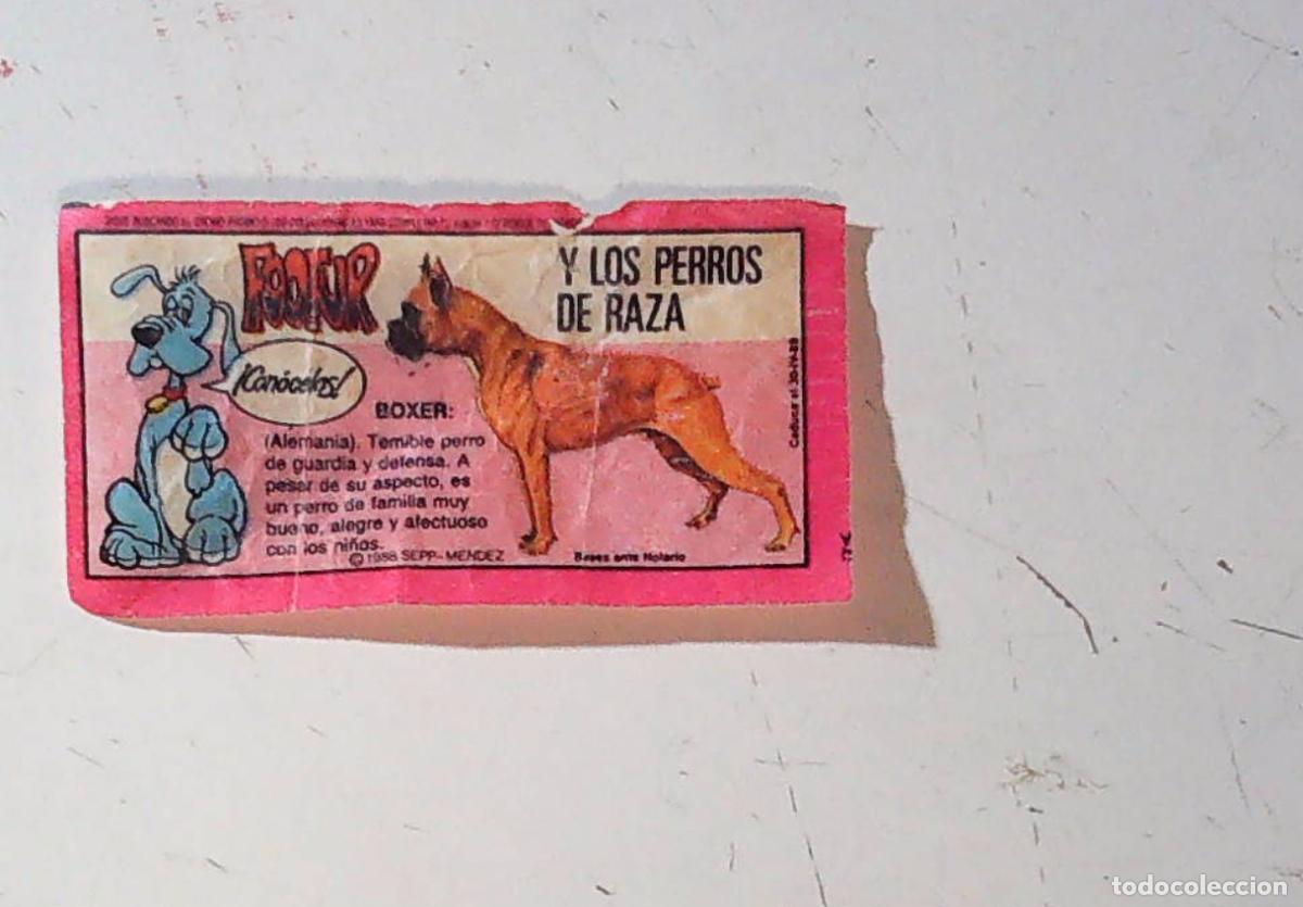 Coleccionismo cromos antiguos: cromo chicle foofur fofur fufur