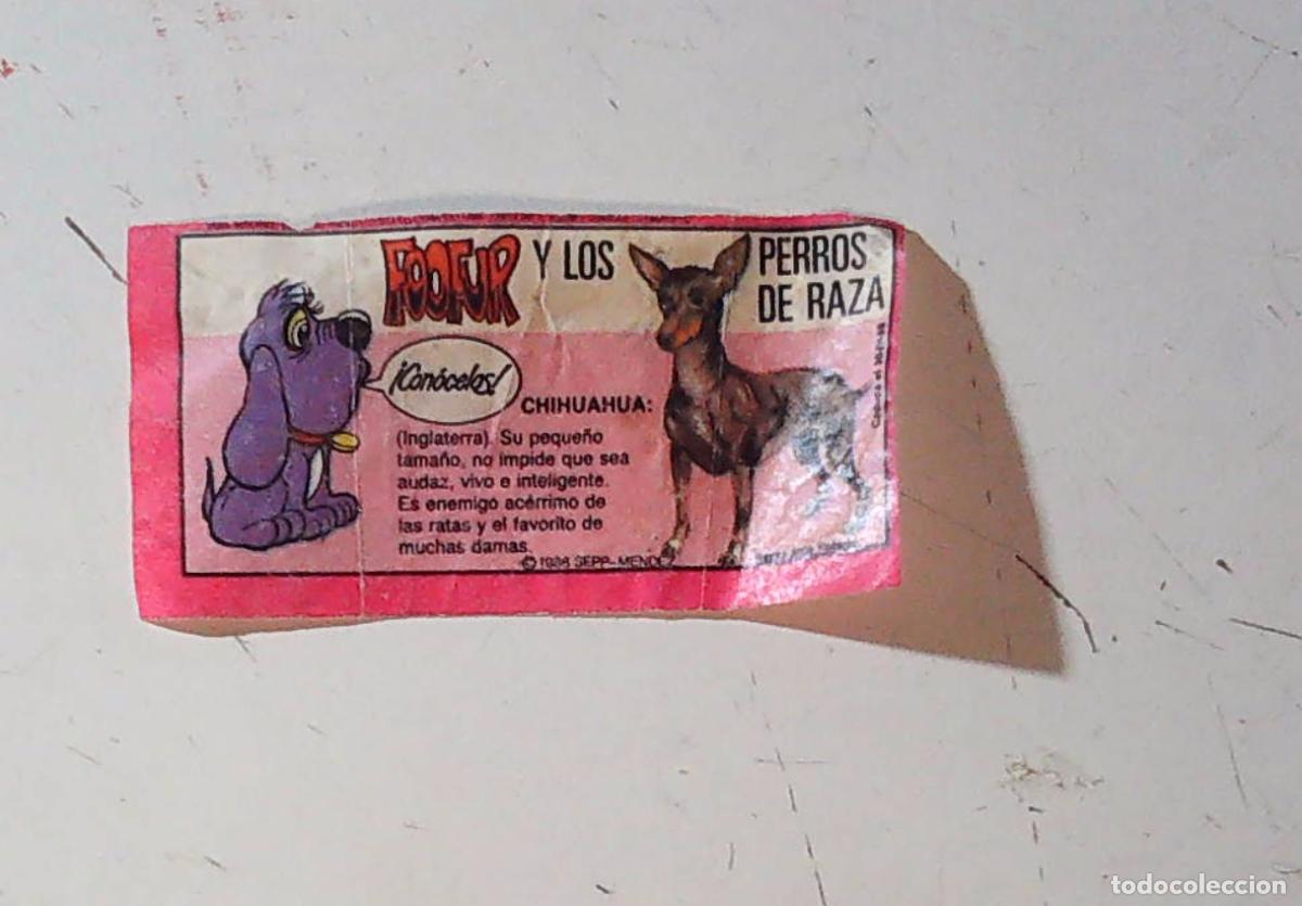 Coleccionismo cromos antiguos: cromo chicle foofur fofur fufur