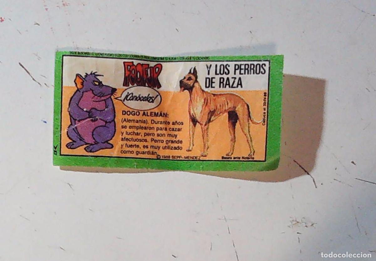 Coleccionismo cromos antiguos: cromo chicle foofur fofur fufur