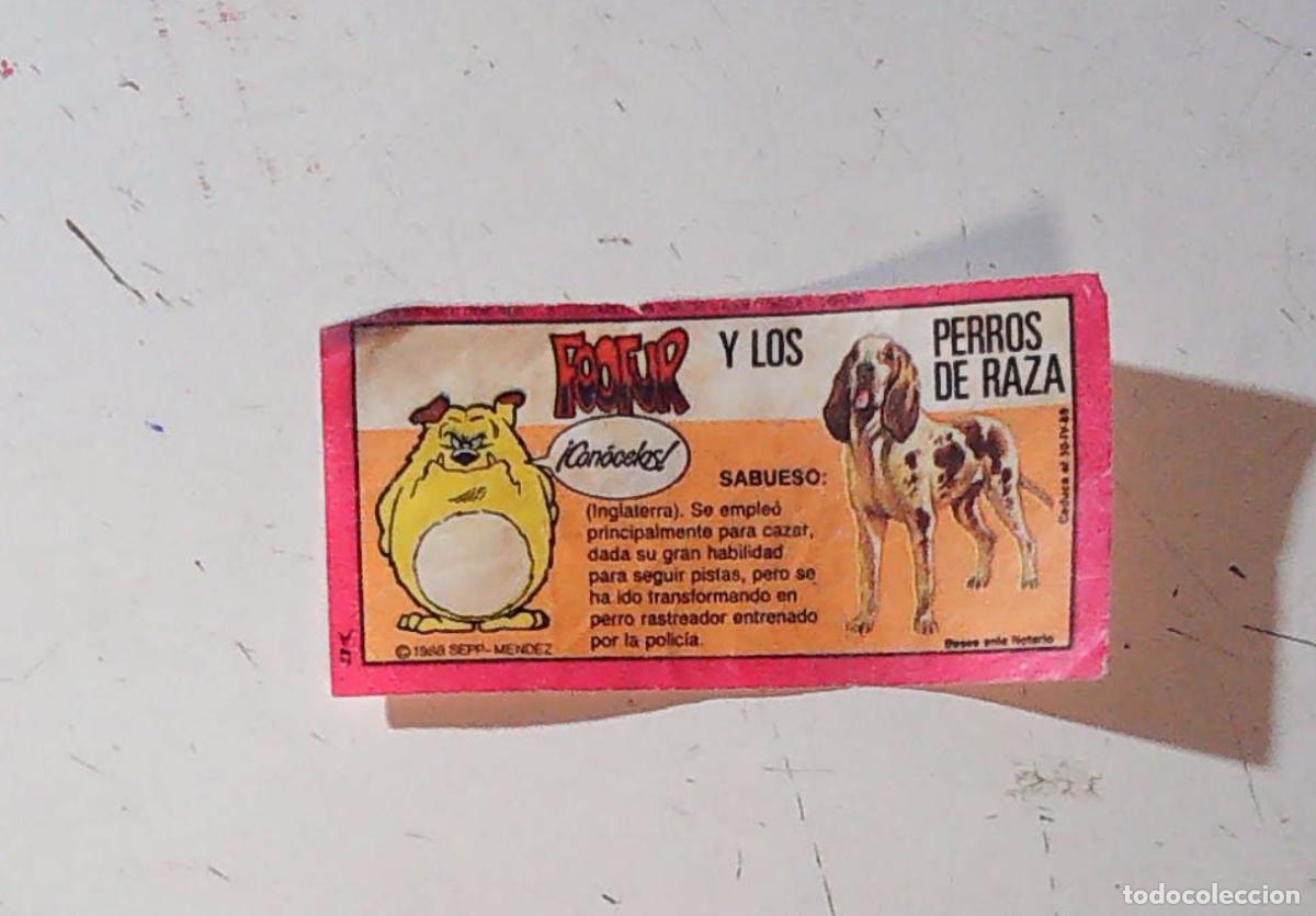 Coleccionismo cromos antiguos: cromo chicle foofur fofur fufur