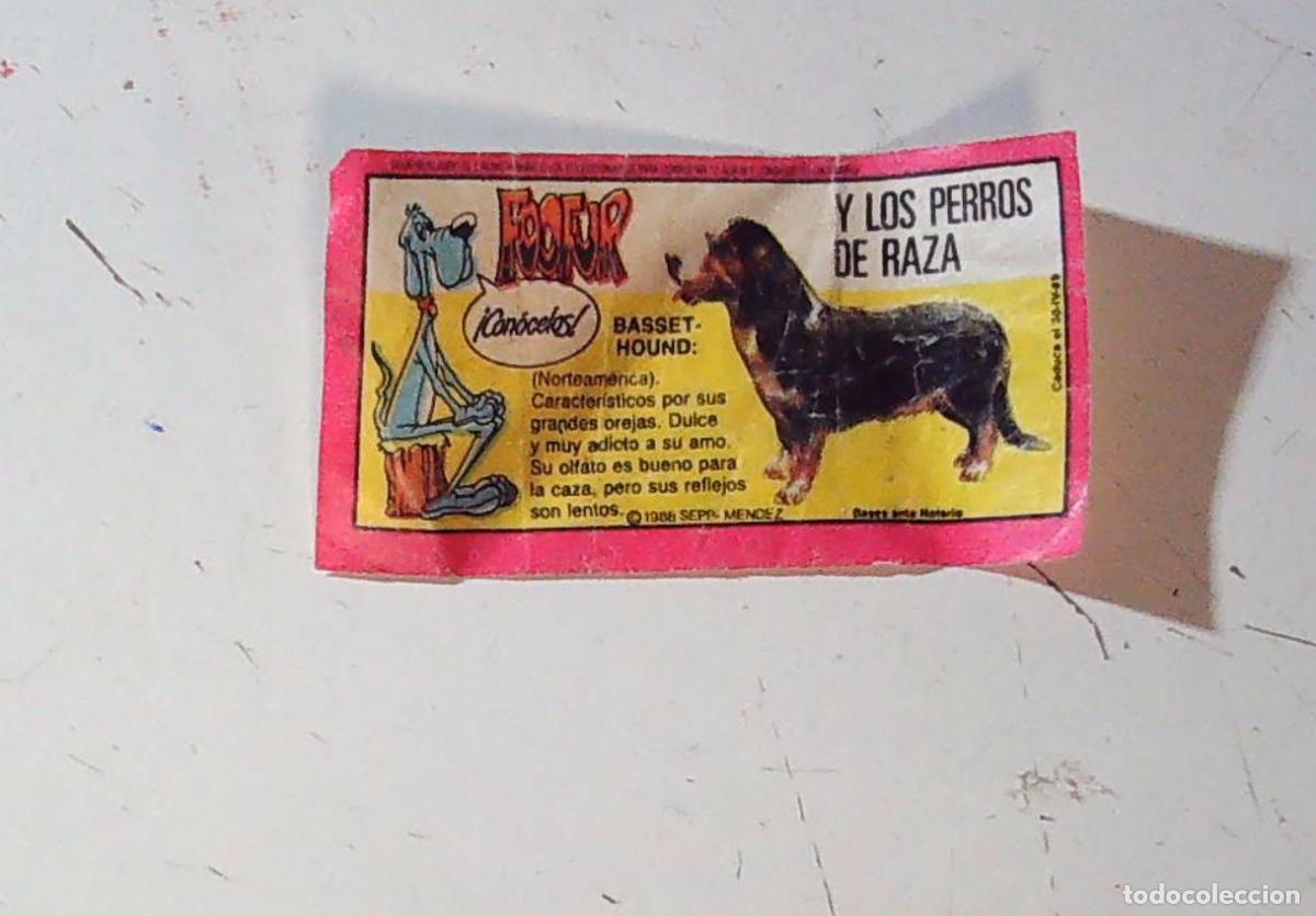 Coleccionismo cromos antiguos: cromo chicle foofur fofur fufur
