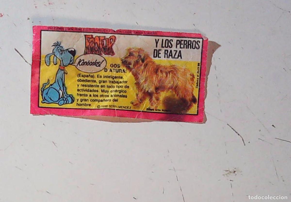 Coleccionismo cromos antiguos: cromo chicle foofur fofur fufur