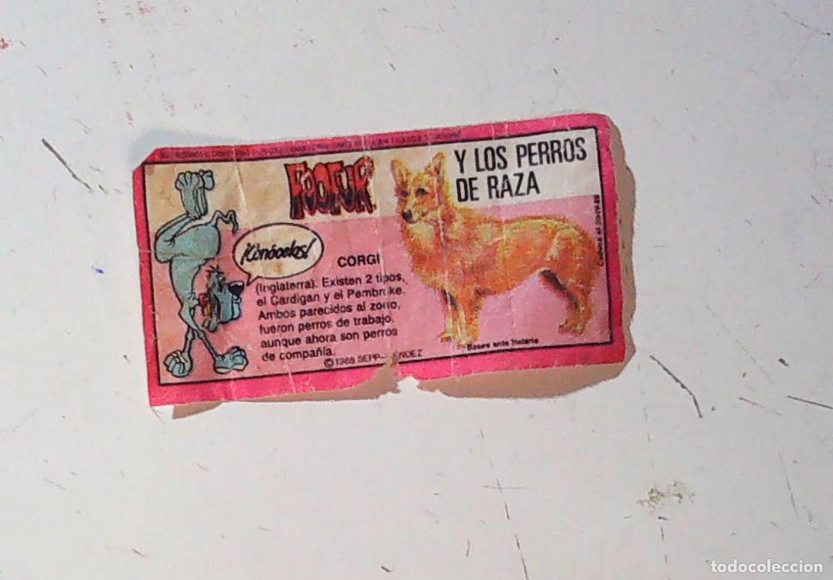 Coleccionismo cromos antiguos: cromo chicle foofur fofur fufur