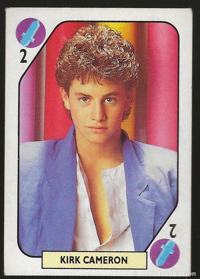 Coleccionismo cromos antiguos: TELE BANCO POP --2 DE ESPADAS + AS DE OROS + 3 Y 10 DE BASTOS -- KIRK CAMERON