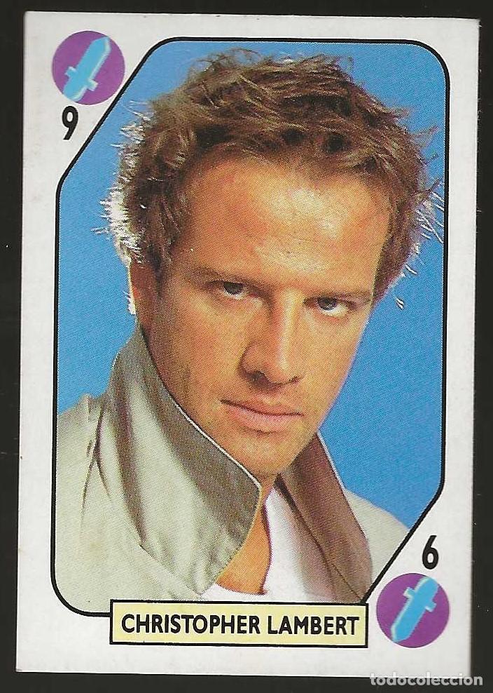 Coleccionismo cromos antiguos: TELE BANCO POP -- 9 DE ESPADAS -- CHRISTOPHER LAMBERT
