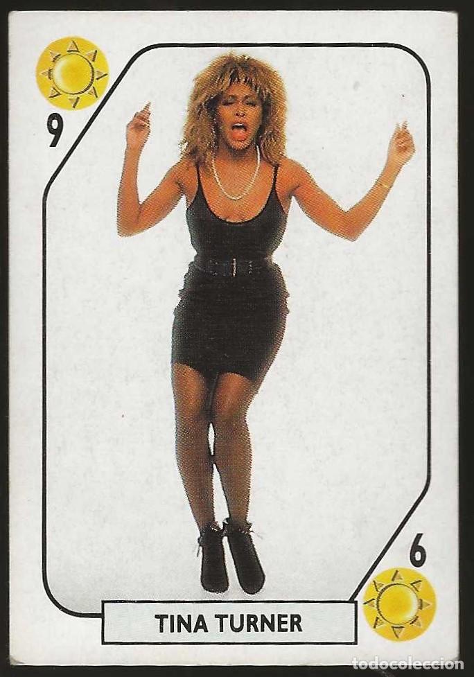 Coleccionismo cromos antiguos: TELE BANCO POP -- 9 DE OROS -- TINA TURNER