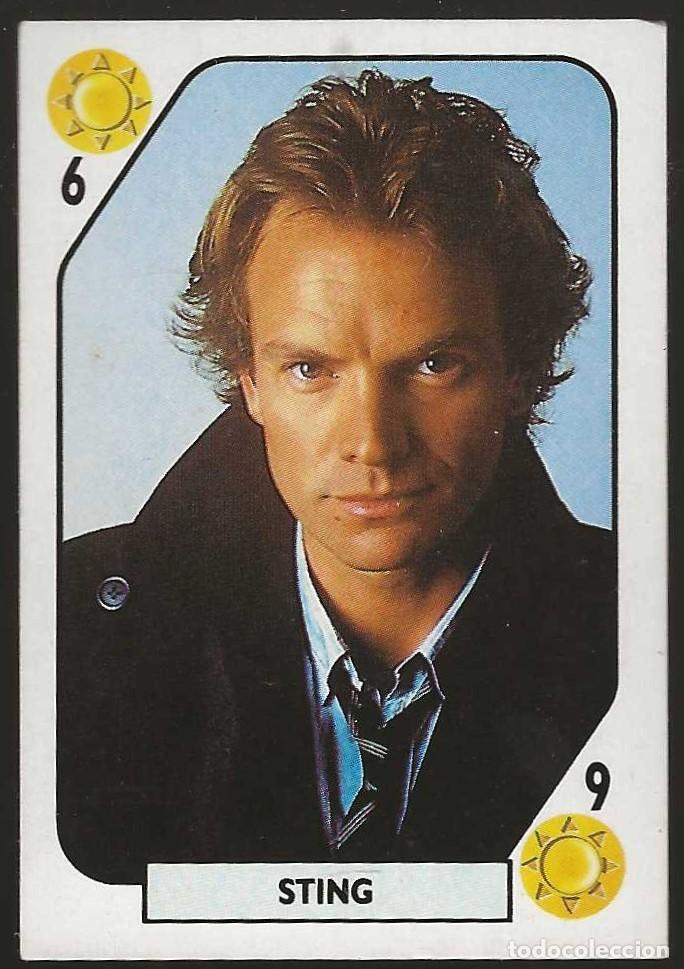 Coleccionismo cromos antiguos: TELE BANCO POP -- 6 DE OROS -- STING
