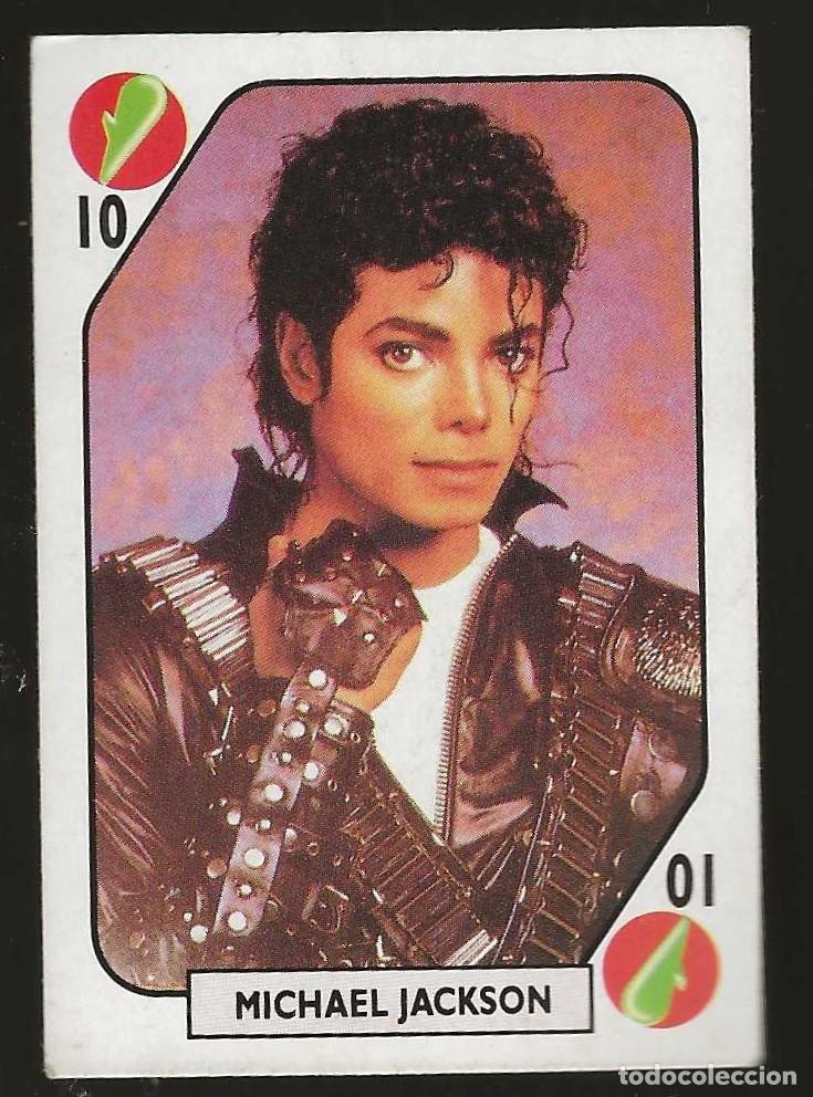 Coleccionismo cromos antiguos: TELE BANCO POP --10 DE BASTOS -- MICHAEL JACKSON