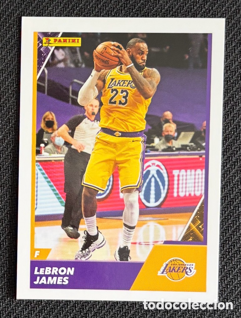 Coleccionismo cromos antiguos: LEBRON JAMES LA LAKERS PANINI NBA