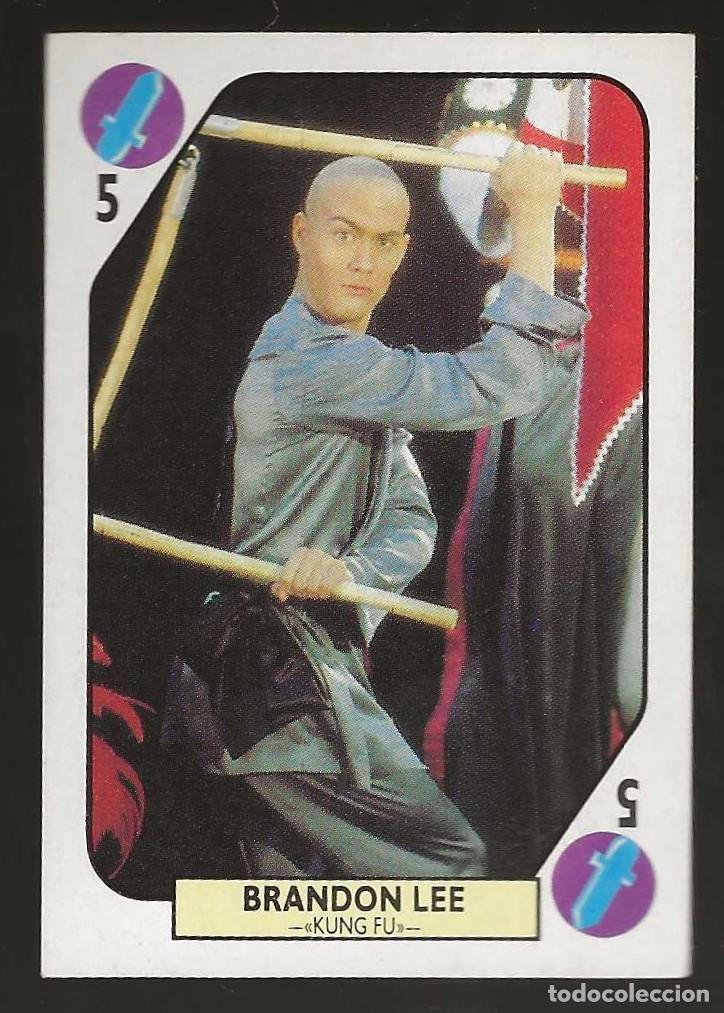 Colecionismo Cromos antigos: TELE BANCO POP -- 5 DE ESPADAS -- BRANDON LEE