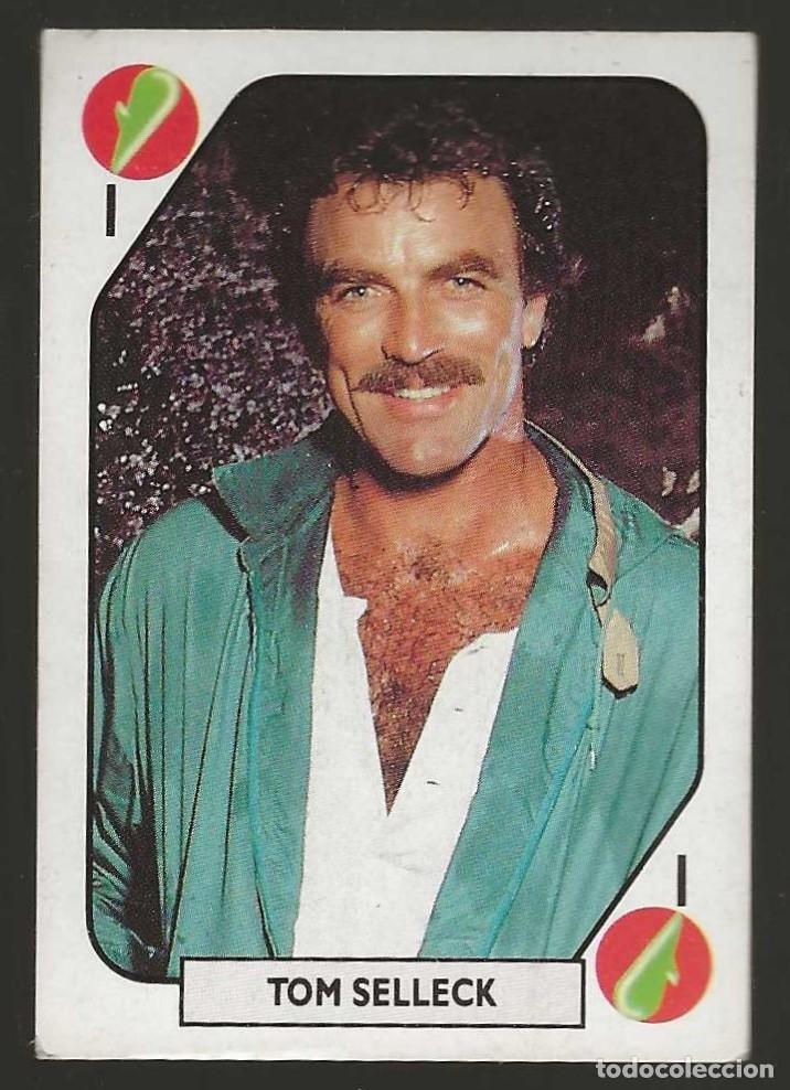 Colecionismo Cromos antigos: TELE BANCO POP --AS DE BASTOS -- TOM SELLECK