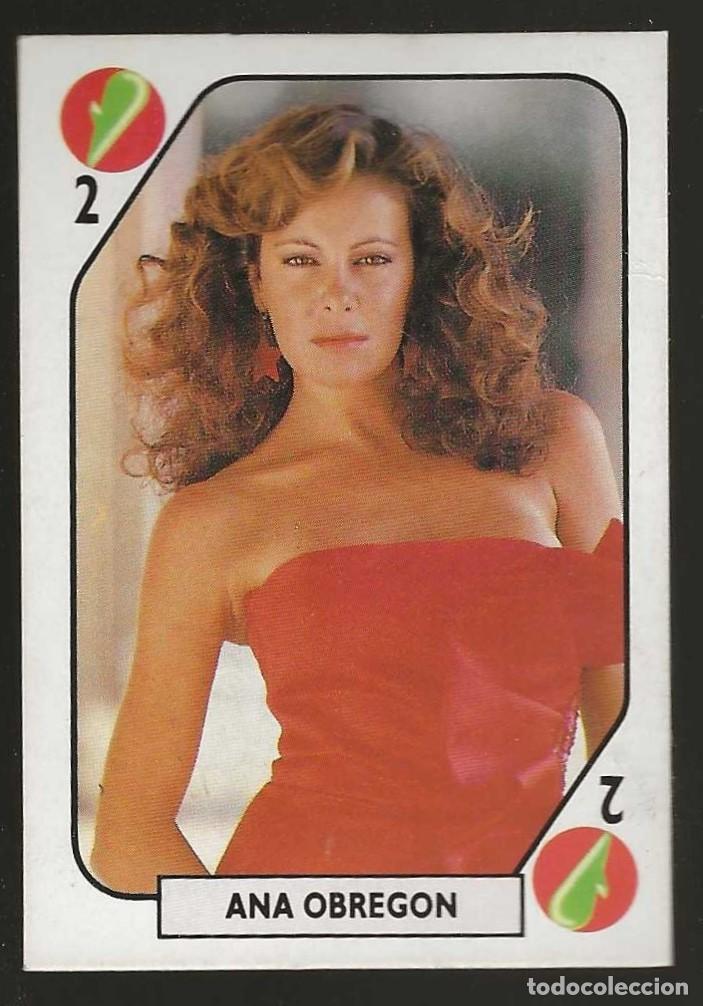 Colecionismo Cromos antigos: TELE BANCO POP --2 DE BASTOS -- ANA OBREGON