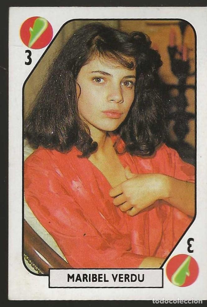 Colecionismo Cromos antigos: TELE BANCO POP -- 3 DE BASTOS -- MARIBEL VERD&Uacute;