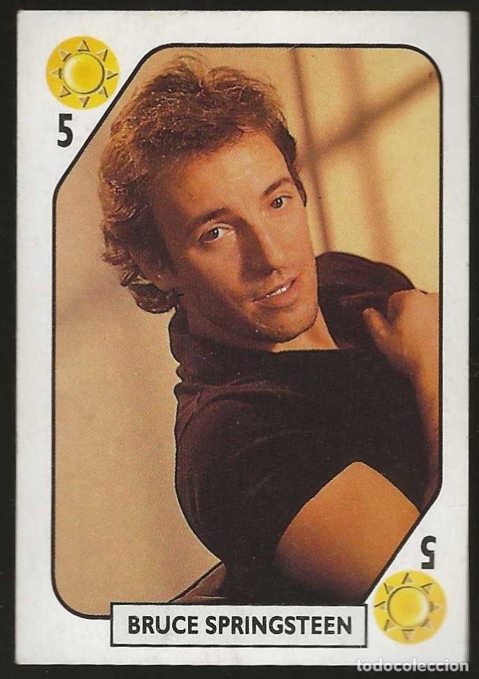 Coleccionismo cromos antiguos: TELE BANCO POP -- 5 DE OROS -- BRUCE SPRINGSTEEN
