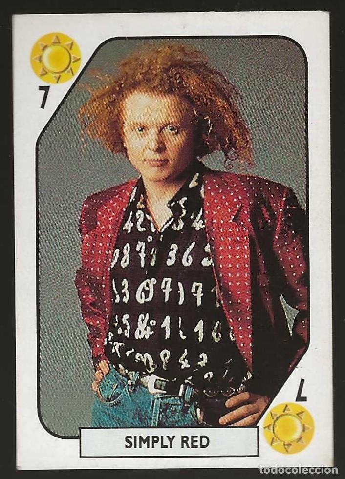 Coleccionismo cromos antiguos: TELE BANCO POP -- 7 DE OROS -- SIMPLY RED