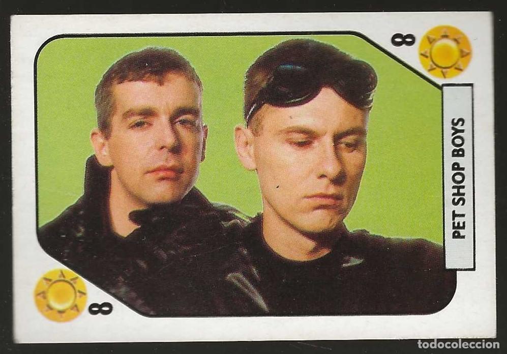 Coleccionismo cromos antiguos: TELE BANCO POP -- 8 DE OROS -- PET SHOP BOYS