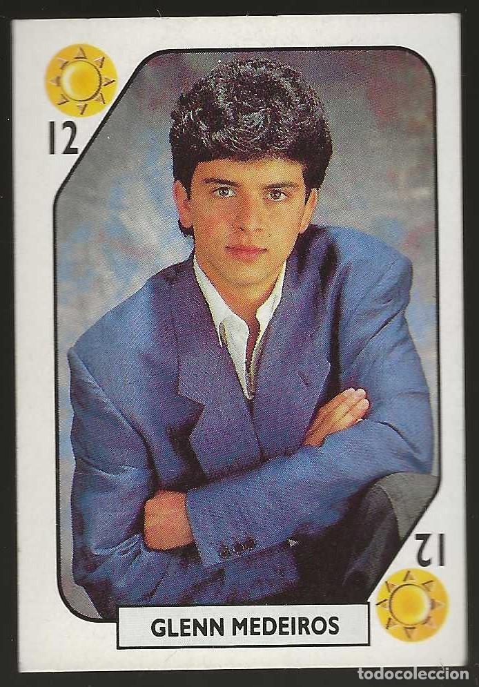 Coleccionismo cromos antiguos: TELE BANCO POP -- 12 DE OROS -- GLENN MEDEIROS