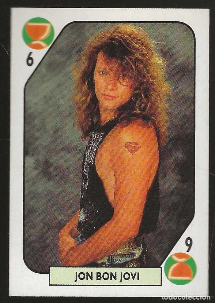 Coleccionismo cromos antiguos: TELE BANCO POP -- 6 DE COPAS + 7 DE ESPADAS-- JON BON JOVI