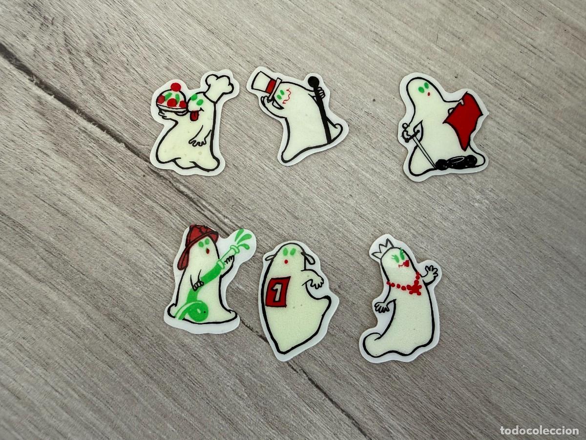 Coleccionismo cromos antiguos: 6 cromos fantasmas luminiscentes de Donuts