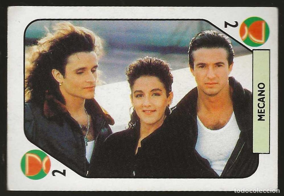 Coleccionismo cromos antiguos: TELE BANCO POP -- 2 DE COPAS + 4 DE COPAS + 2 DE BASTOS -- MECANO + HERMANOS CANO