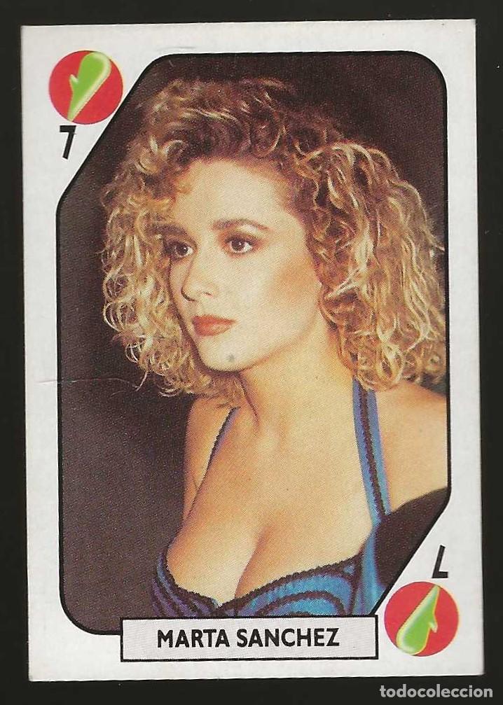 Coleccionismo cromos antiguos: TELE BANCO POP --7 Y 9 DE BASTOS + 9 DE OROS --MARTA S&Aacute;NCHEZ + OLE-OLE