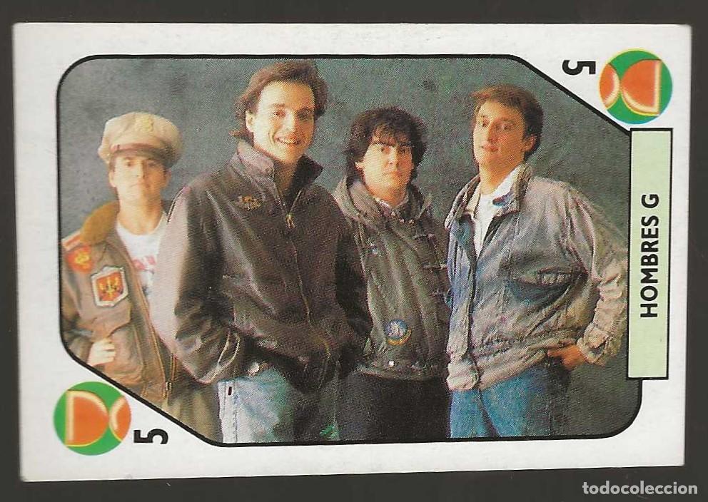 Coleccionismo cromos antiguos: TELE BANCO POP -- 5 DE COPAS + 3 DE ESPADAS -- HOMBRES G