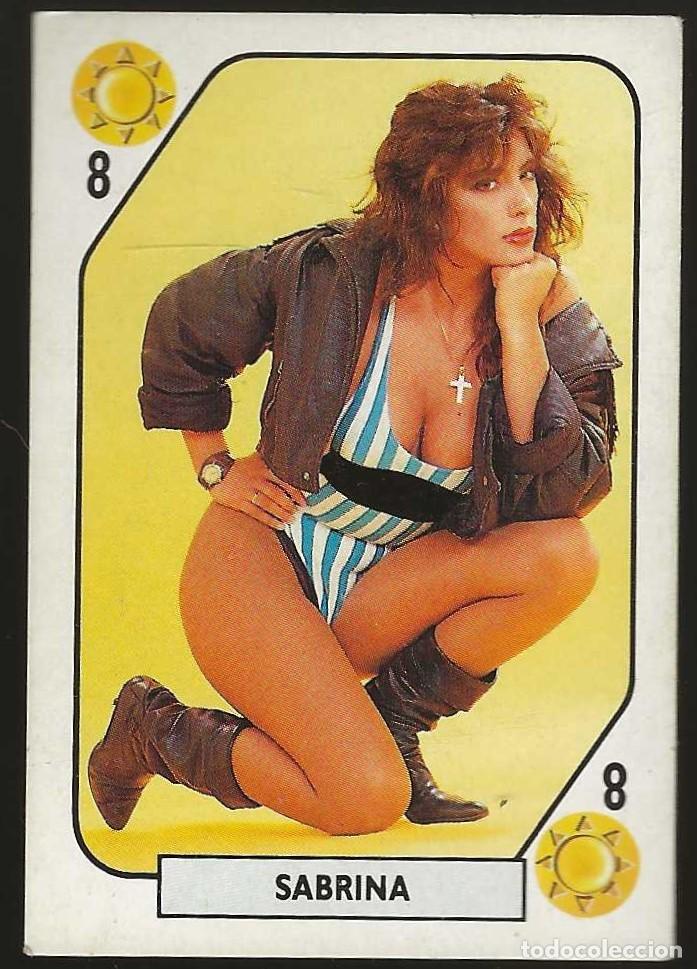 Coleccionismo cromos antiguos: TELE BANCO POP -- 8 DE OROS + AS DE COPAS -- SABRINA