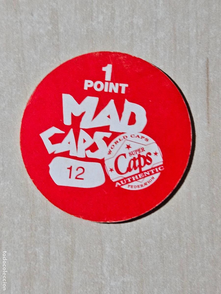 Coleccionismo cromos antiguos: N&ordm; 12 TAZO MAD CAPS AUTHENTIC - Foto 2