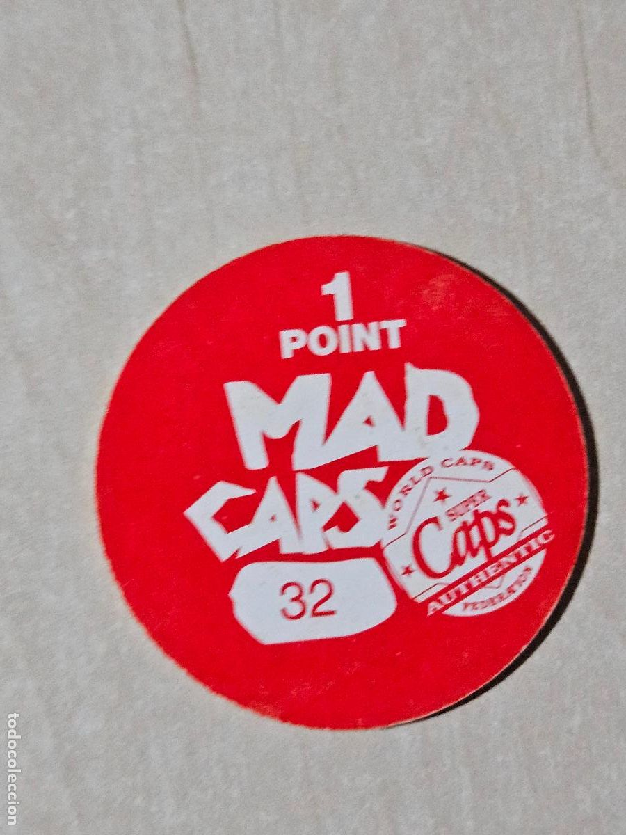 Coleccionismo cromos antiguos: N&ordm; 32 TAZO MAD CAPS AUTHENTIC - Foto 2